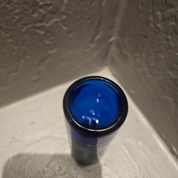 Cobalt Blue Glass Shot Glass 3.5" - Picture 2 of 3